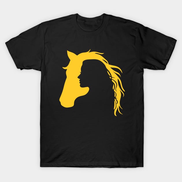 Horse Girl T-Shirt by Qasim